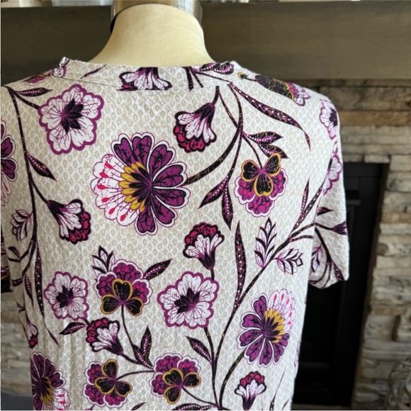 LOFT Pink and Purple Fitted T-Shirt - Picture 9 of 16